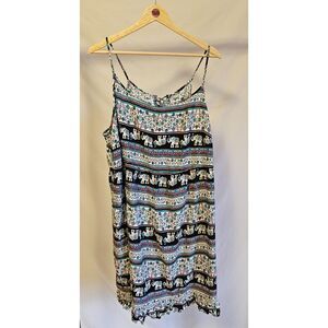 Maurices Boho Sundress Elephant Pattern Women's Plus Size 3